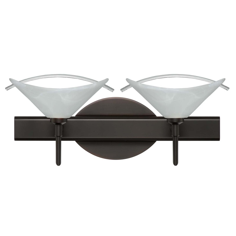 Besa 2SW-181304-BR Hoppi Two Light Wall Sconce Bronze