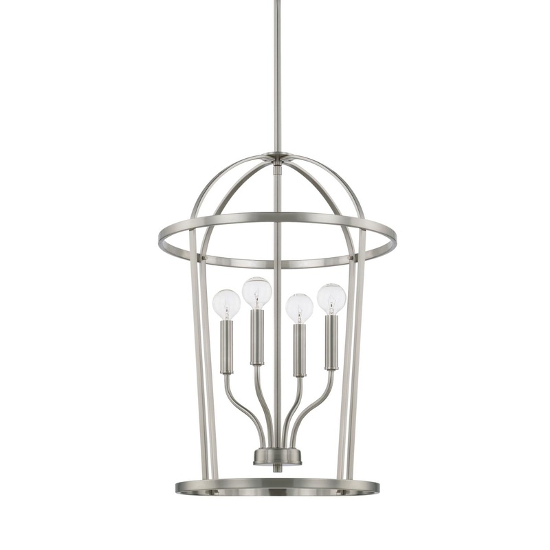 Capital Lighting 528541BN Greyson 4 Light Foyer Brushed Nickel