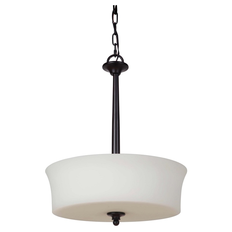 Craftmade 41743-OB Helena Three Light Inverted Pendant Oiled Bronze (Discontinued)