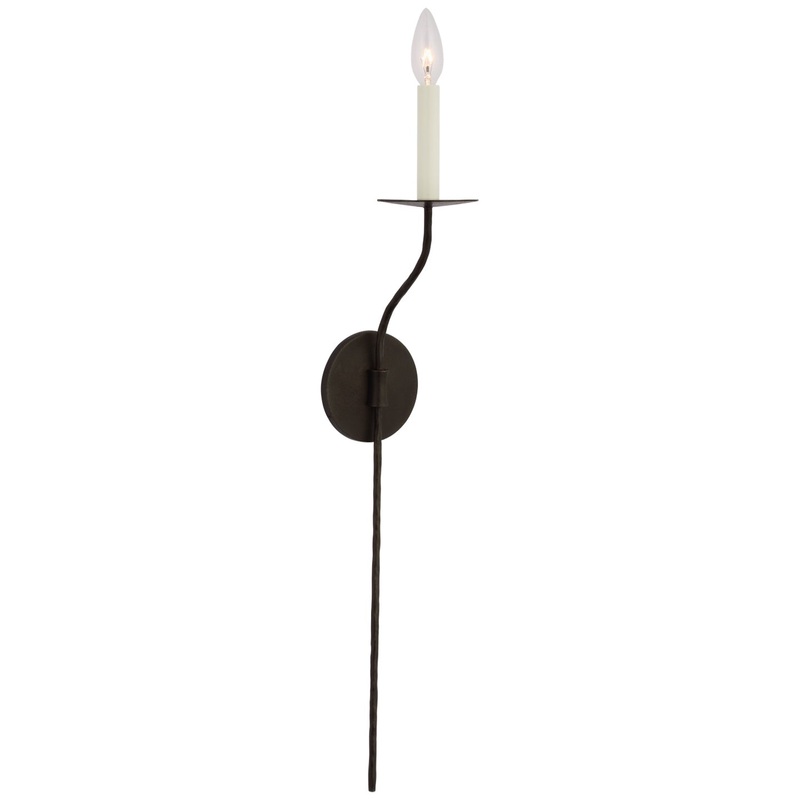 LED Wall Sconce from the Belfair Collection in Aged Iron Finish by Visual Comfort Signature