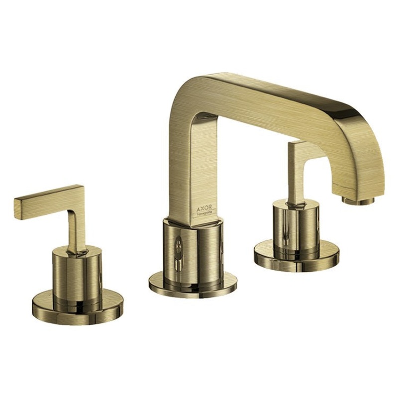 Roman Tub Trim Citterio 2 Lever Brushed Gold Optic ADA 3 Hole 7.8 Gallons per Minute