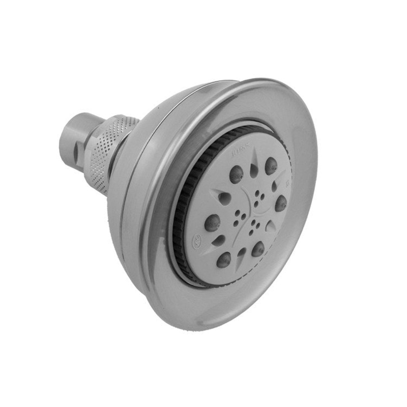 Showerhead Ambra 5 Function Satin Nickel 3-1/2 Inch 2.0 Gallons per Minute Full Rain/Full Rain Massage/Massage/Nebulizing Mist/Nebulizing Mist Full Rain/Easy Clean