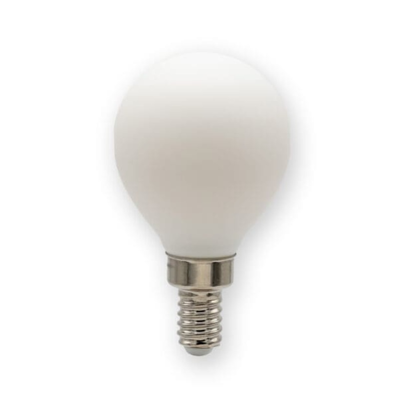4.0W/G14 Shape, E12 Base, Warm To Dim Filament Bulb W/ Porcelain White Lens, Input Voltage 120V Ac, 4.0W/230 Lumens, Cri >90, Cct 1800-2700K LED Miniature Lamp by Emery Allen