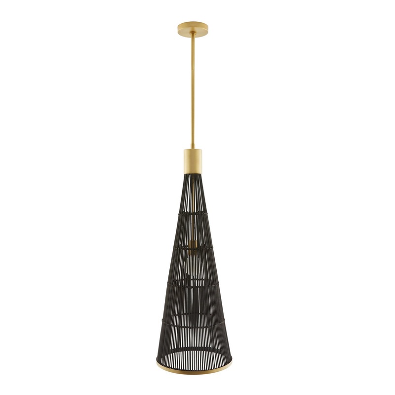 Arteriors 49520 Pesaro One Light Pendant Black Wash