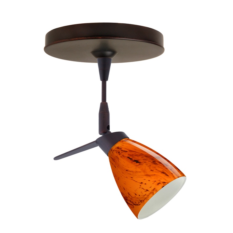 Besa 1SP-5044HB-BR Andi One Light Spotlight Bronze (Discontinued)