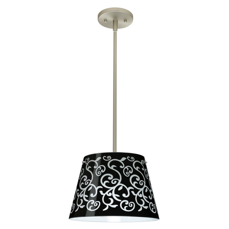 Besa 1TT-4393BD-LED-SN Amelia One Light Pendant Satin Nickel (Discontinued)