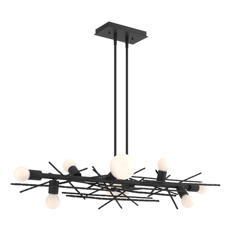 Brindille 8-Light Linear Pendant Black