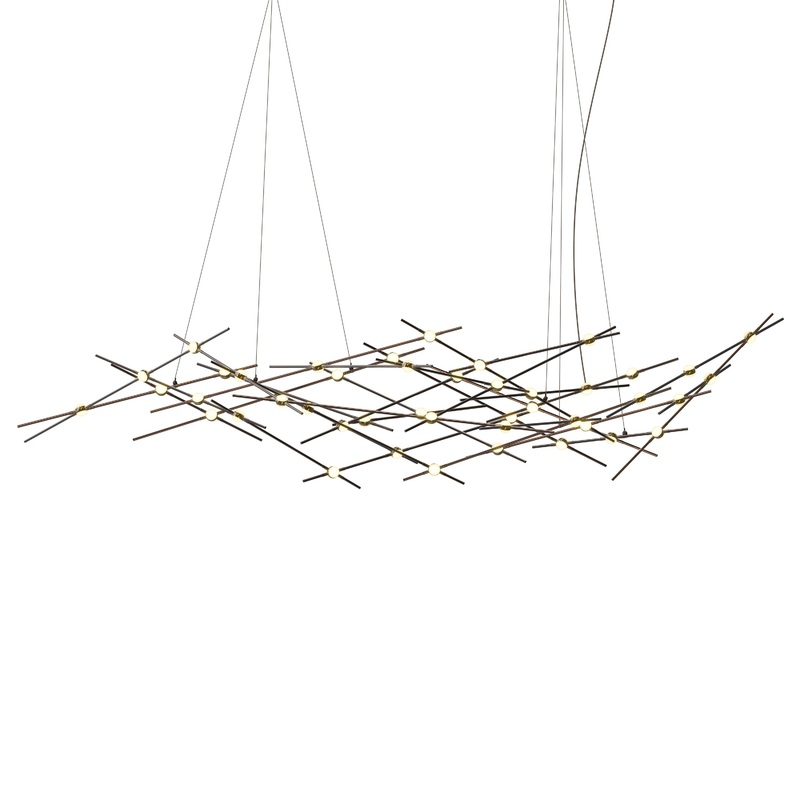 Constellation Ursa Major Espresso Black with White Optical Acrylic 3000K 10′ Adjustable Cord/Cable