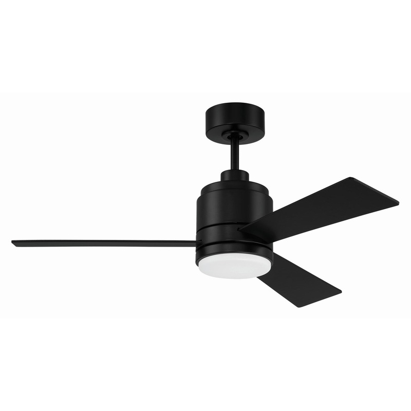 Craftmade MCY42FB3 McCoy 42 3 Blade 42″Ceiling Fan Flat Black