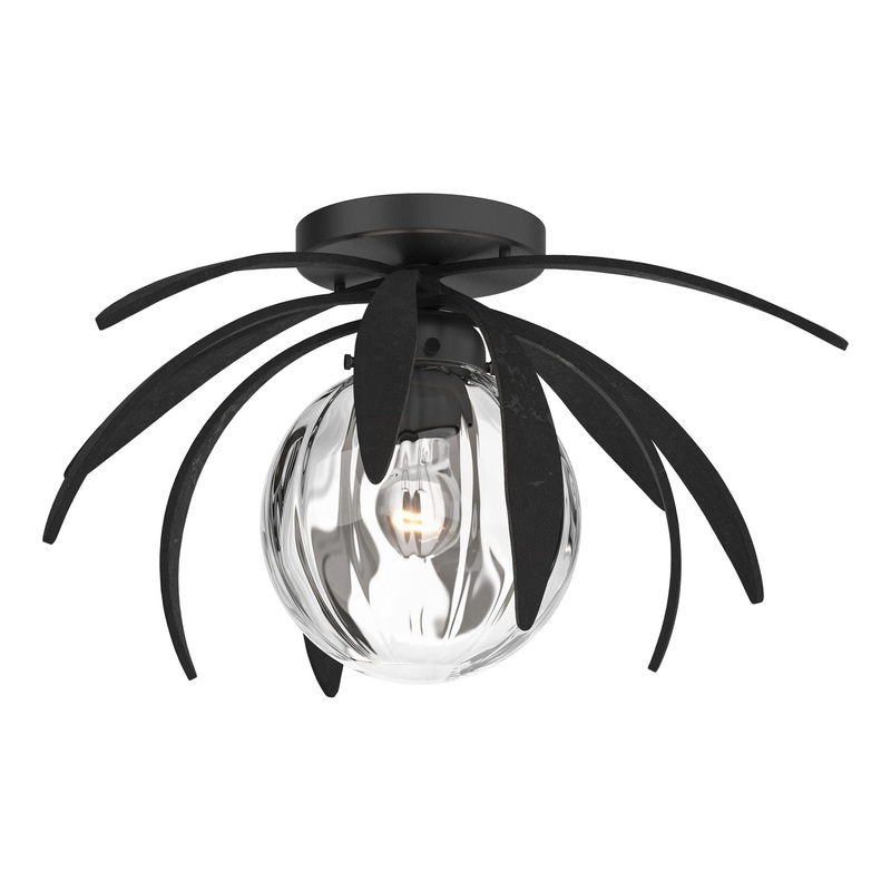 Dahlia Semi-Flush Black Water Glass (LL)