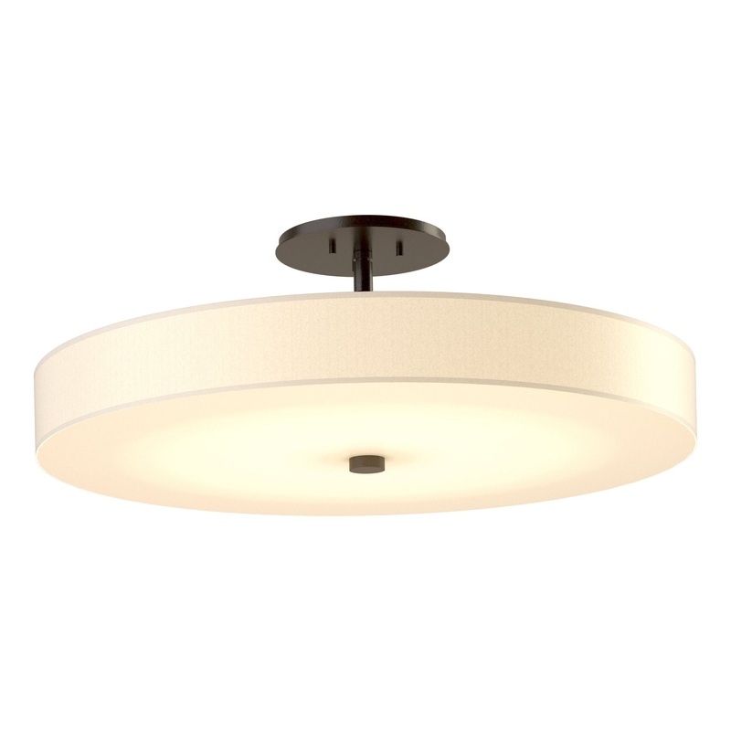 Disq Large LED Semi-Flush Oil Rubbed Bronze