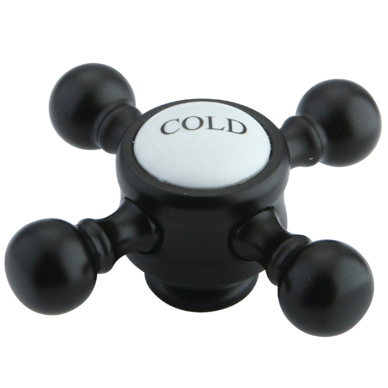KSH7615BXC Cold Brass Cross Handle, Oil Rubbed Bronze