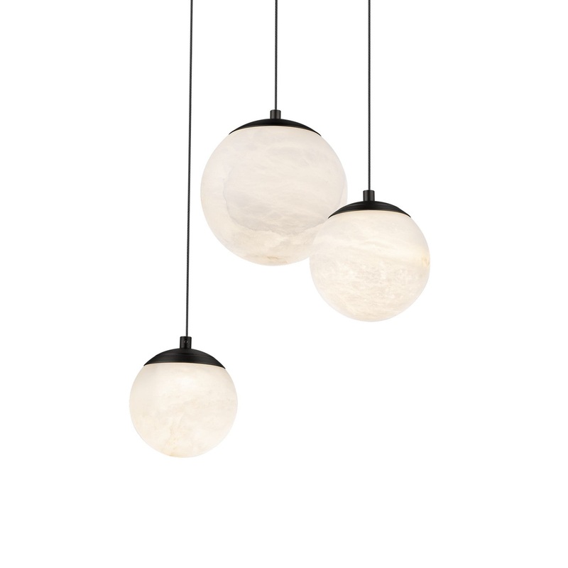 LED Pendant from the Pisces Collection in Black Finish by Modern Forms
