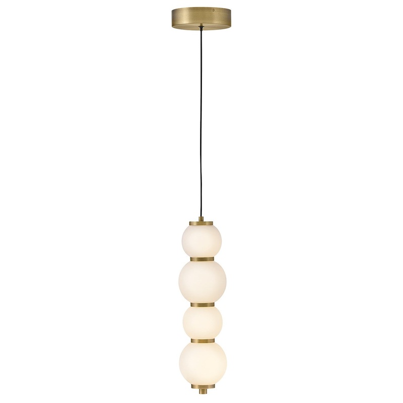 LED Pendant from the Trigo Collection in Lacquered Brass Finish by Hinkley