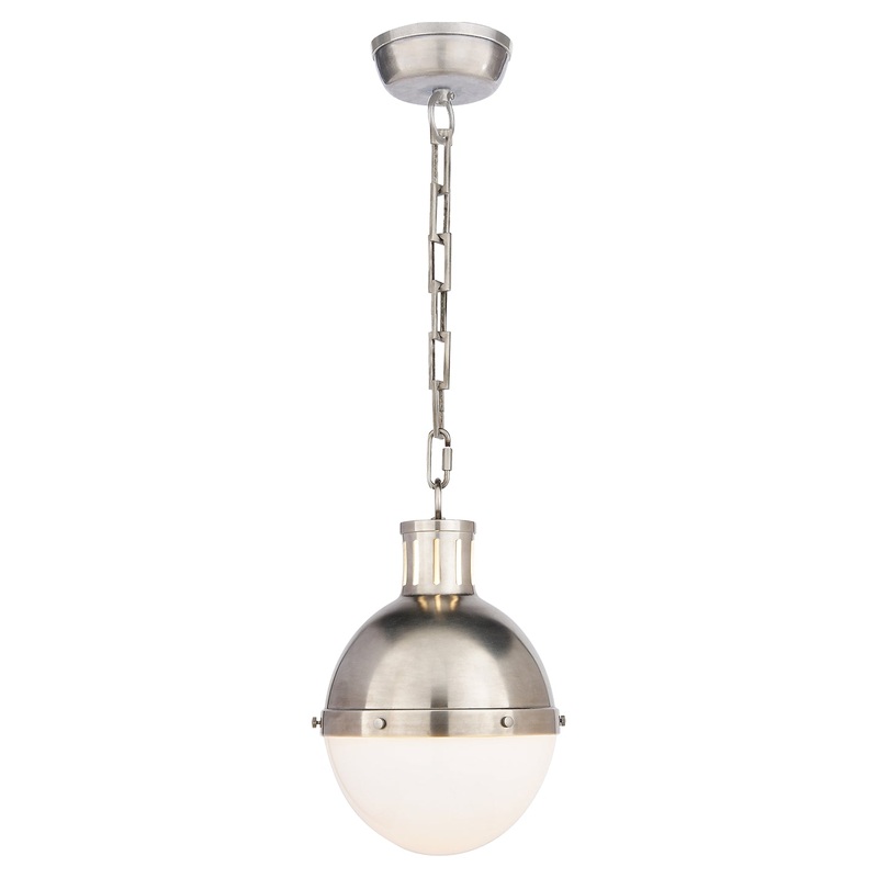 One Light Pendant from the Hicks Collection in Antique Nickel Finish by Visual Comfort Signature
