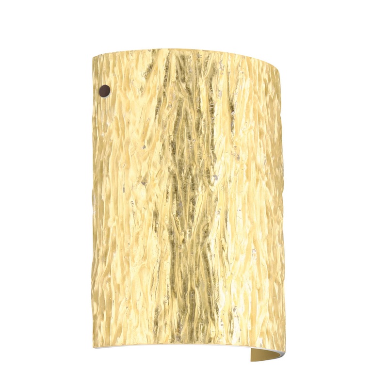One Light Wall Sconce from the Tamburo Collection in Bronze Finish by Besa