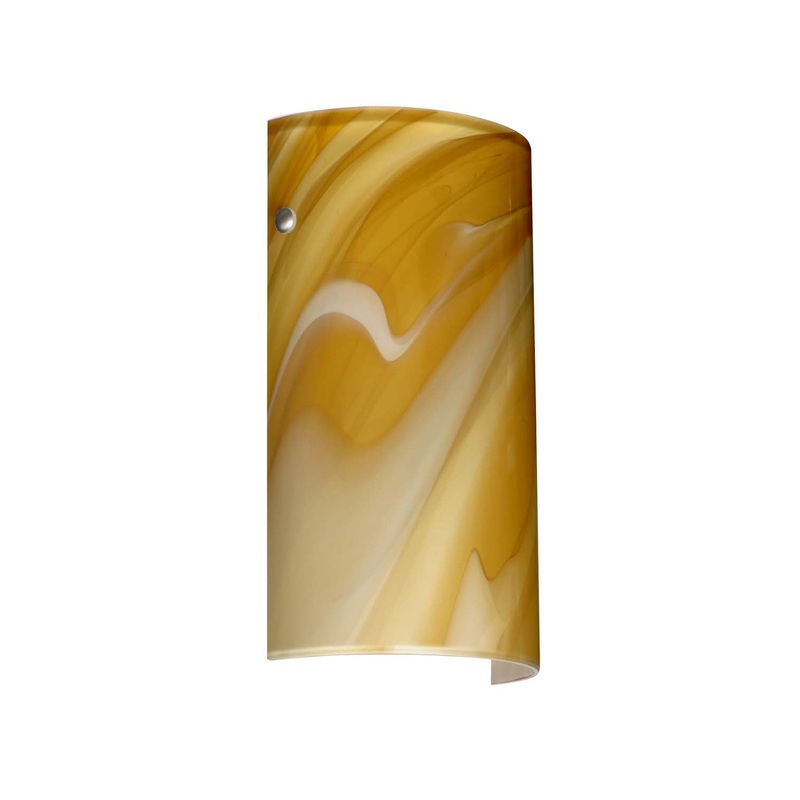 One Light Wall Sconce from the Tamburo Collection in Polished Nickel Finish by Besa
