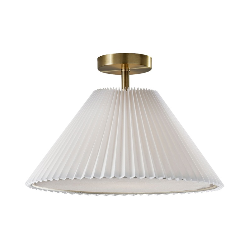 Scarlet Flush Mount Antique Brass