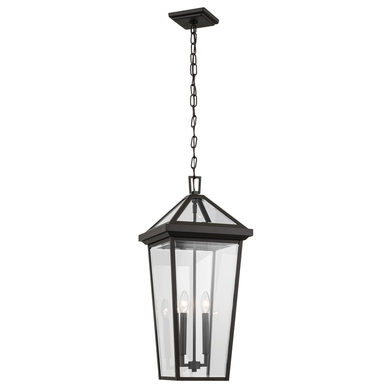 Two Light Outdoor Pendant from the Regence Collection in Olde Bronze Finish by Kichler