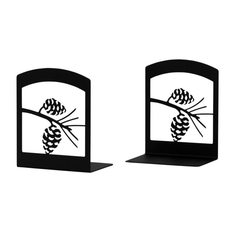 Village Wrought Iron BE-89 Pinecone Book Ends (pair)