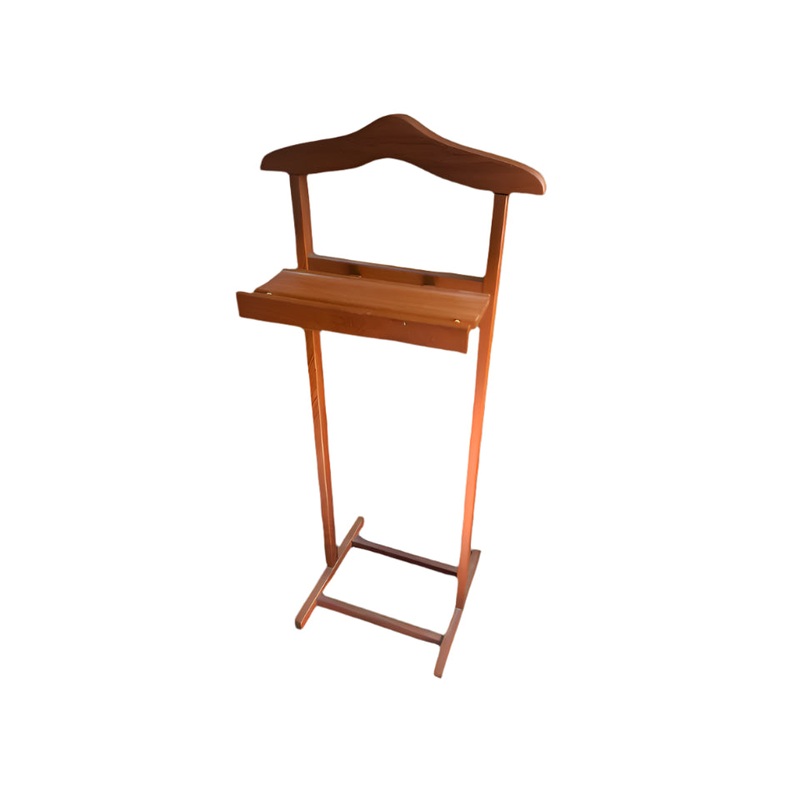 1970s Danish Teak Valet Stand With Shelf by Pbj Mobler Denmark