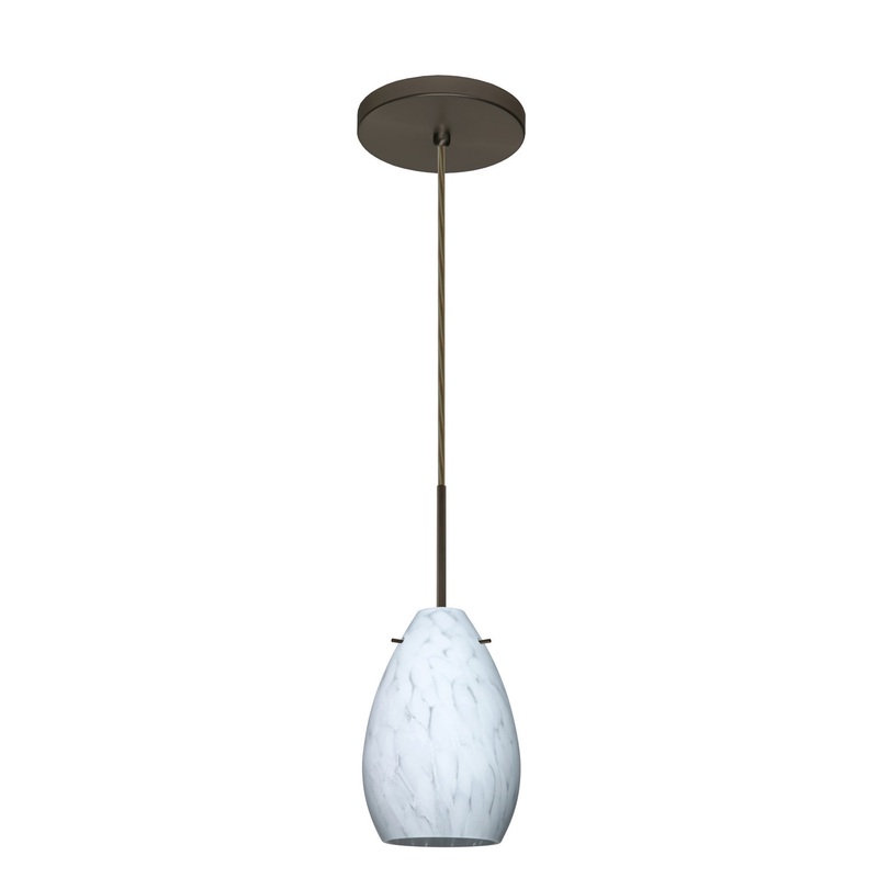Besa 1BT-171319-HAL-BR Pera One Light Pendant Bronze (Discontinued)