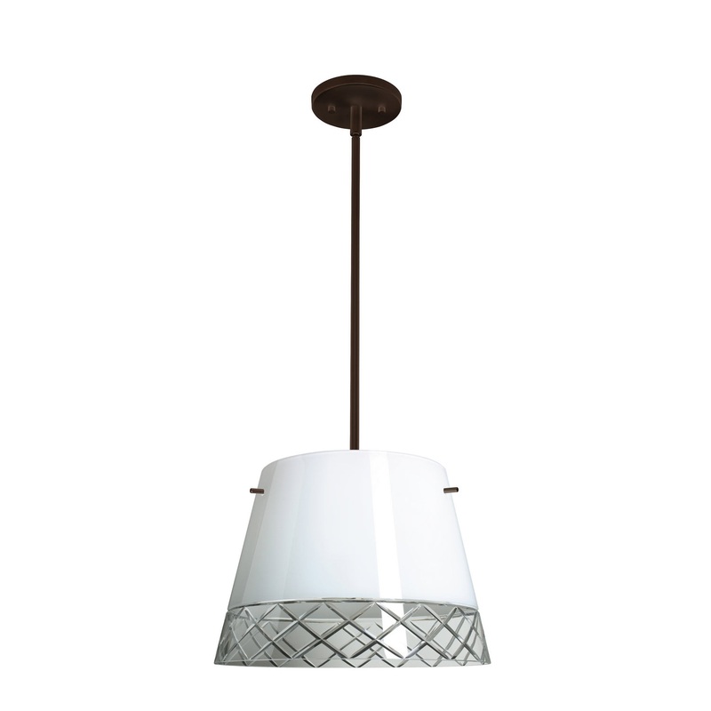 Besa 1KT-4340WC-LED-BR Amelia Three Light Pendant Bronze (Discontinued)