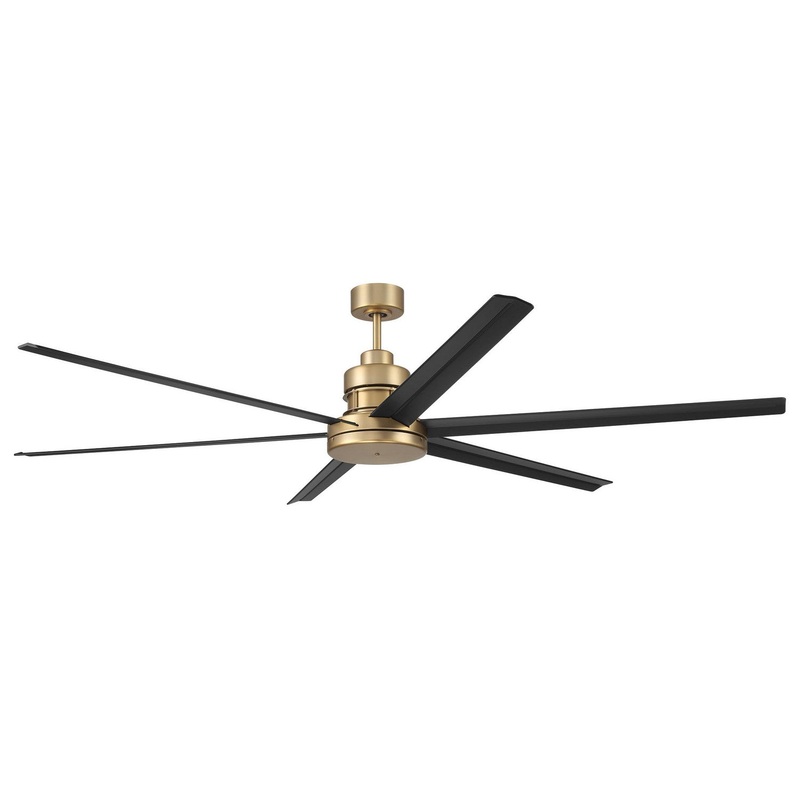 Craftmade MND72SBFB6 Mondo 72 72″Ceiling Fan Satin Brass