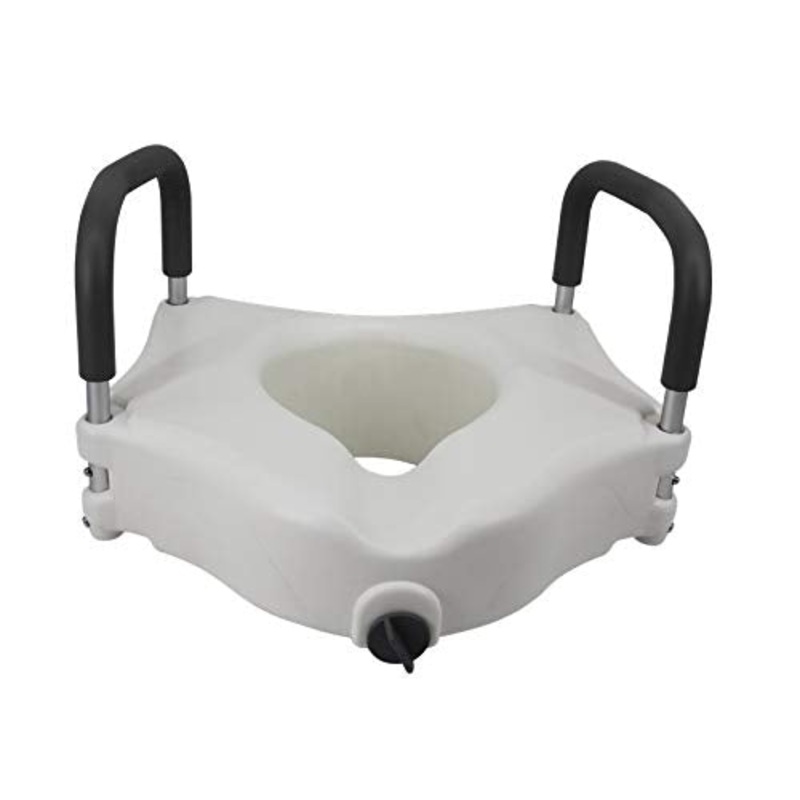 HKD Universale Plastica Rialzo per WC con braccioli Regolabile Aiuto Water