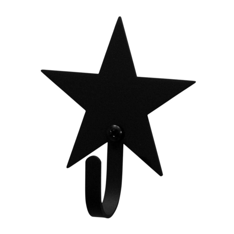 Village Wrought Iron WH-45-S Star Wall Hook Small