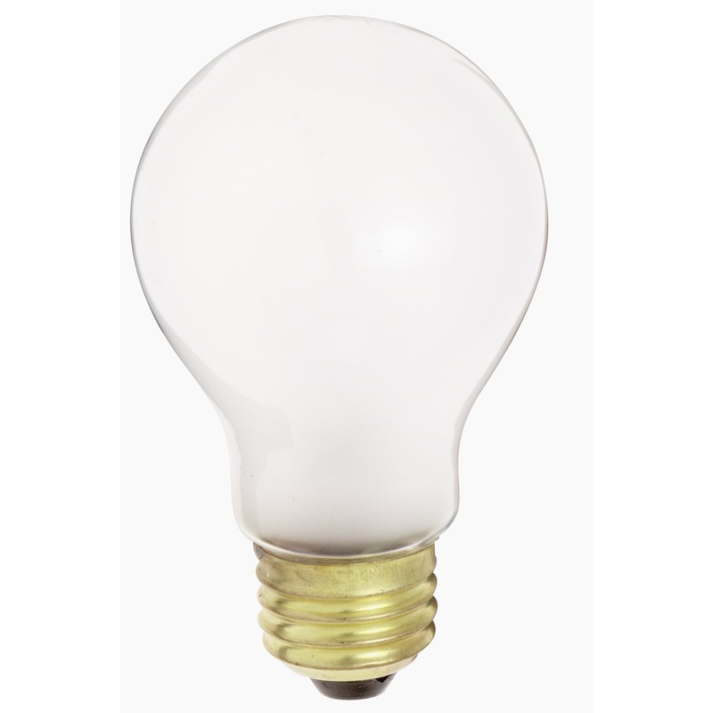 100 Watt A21 Incandescent, Frost, 1500 Average rated hours, 980 Lumens, Medium base, 12 Volt Light Bulb by Satco