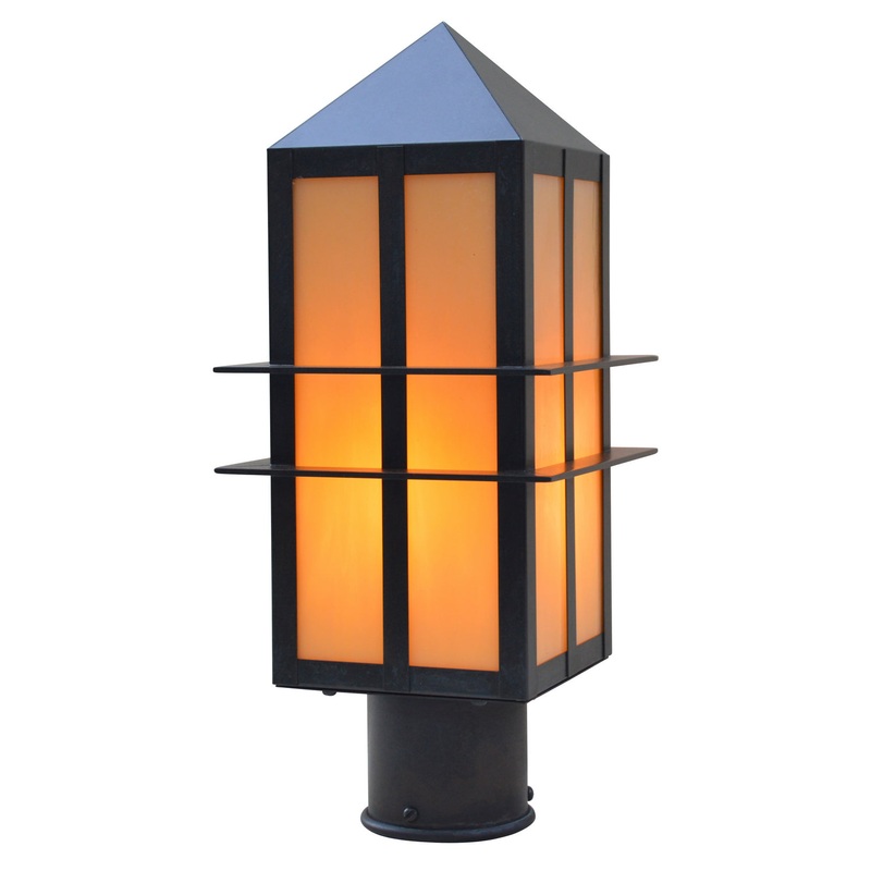 Arroyo BEP-7TN-BZ Bexley One Light Post Mount Bronze