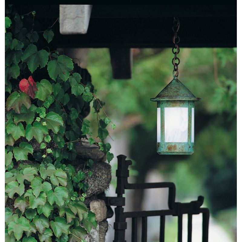 Arroyo BH-8WO-VP Berkeley One Light Pendant Verdigris Patina