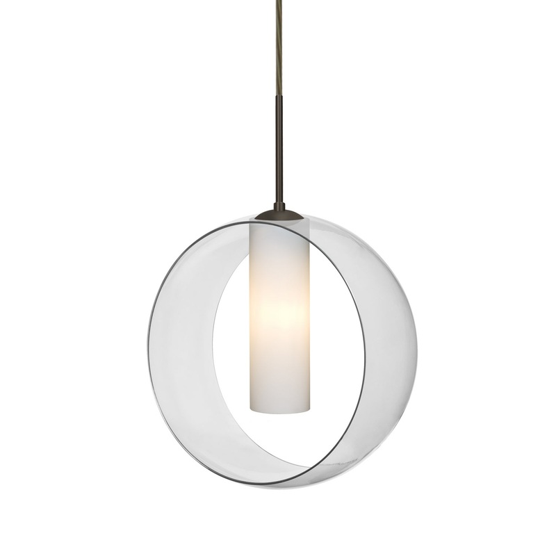 Besa 1JC-PLATOCL-LED-BR Plato One Light Pendant Bronze