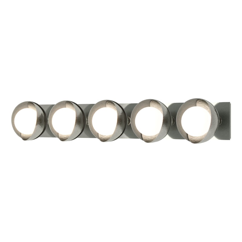 Brooklyn 5-Light Straight Double Shade Bath Sconce Sterling Vintage Platinum