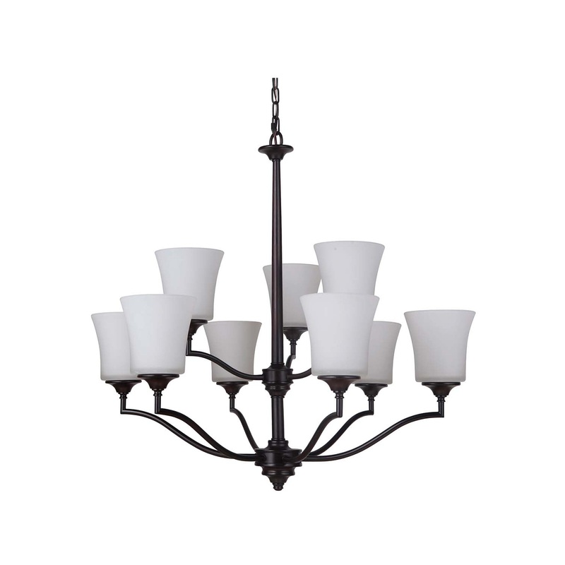 Craftmade 41729-OB Helena Nine Light Chandelier Oiled Bronze (Discontinued)