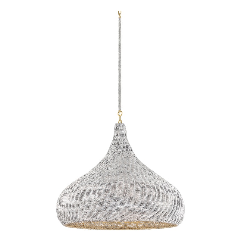 Hampstead 1-Light Pendant Aged Brass