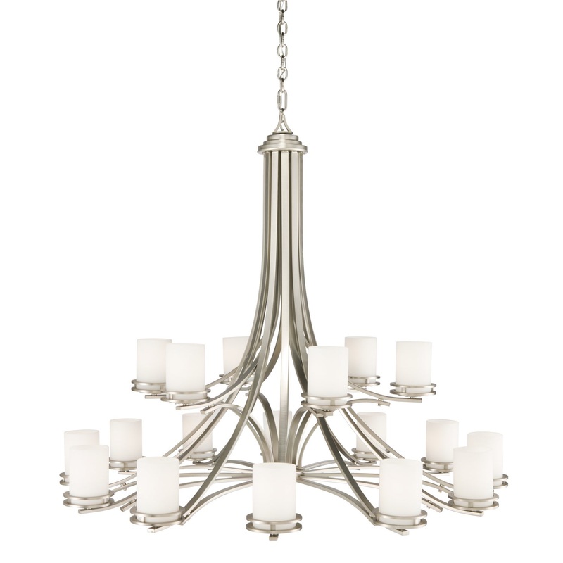 Kichler 1873NI 18 Light Chandelier, Brushed Nickel
