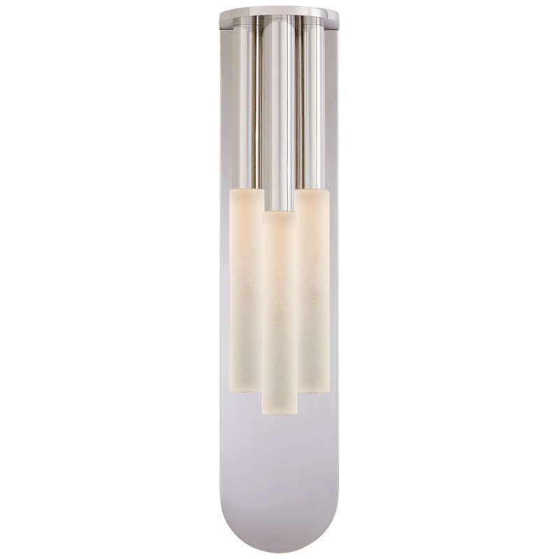 LED Wall Sconce from the Rousseau Collection in Polished Nickel Finish by Visual Comfort Signature