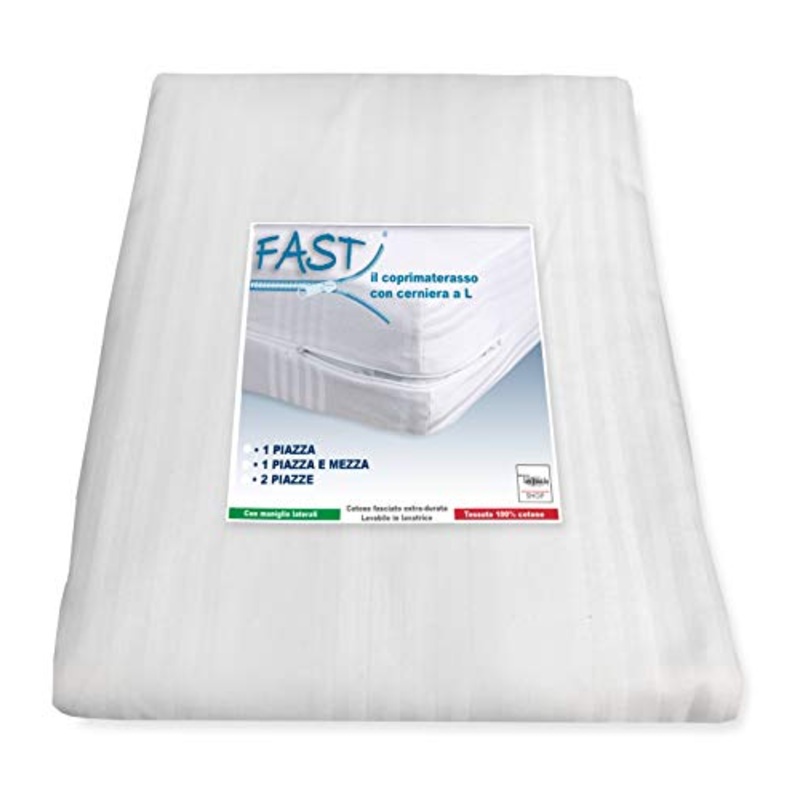 Tex family COPRIMATERASSO Fast A Sacco con Cerniera Zip A L Tutte Le Misure – 2 PIAZZE