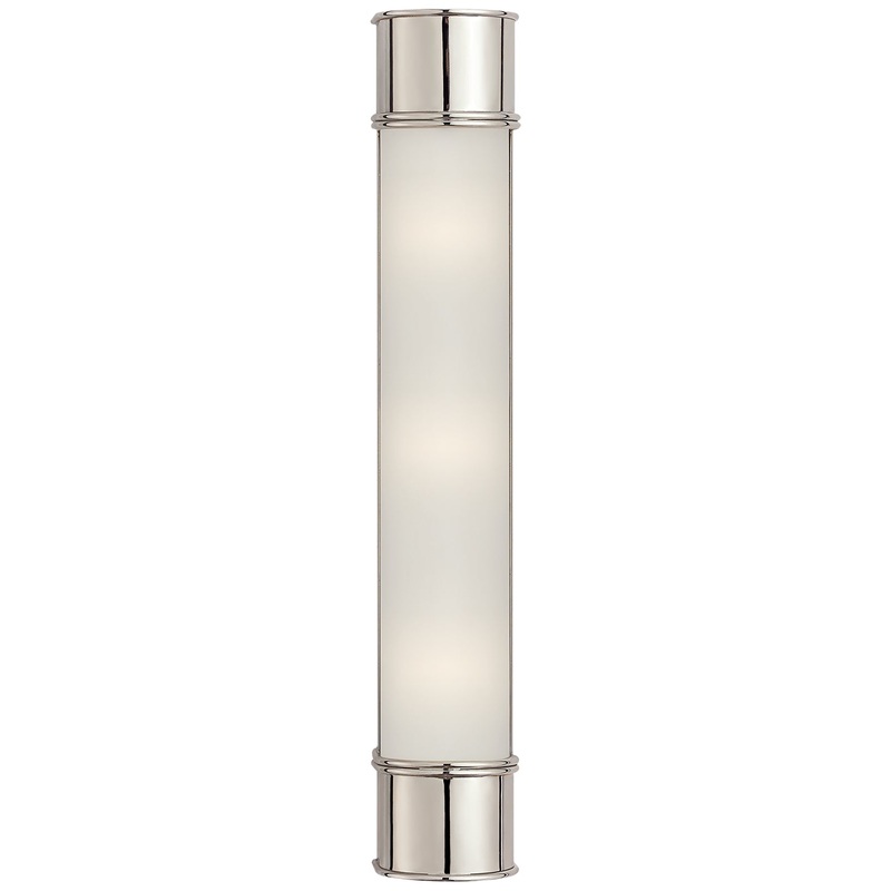 Three Light Bath Sconce from the Oxford Collection in Polished Nickel Finish by Visual Comfort Signature