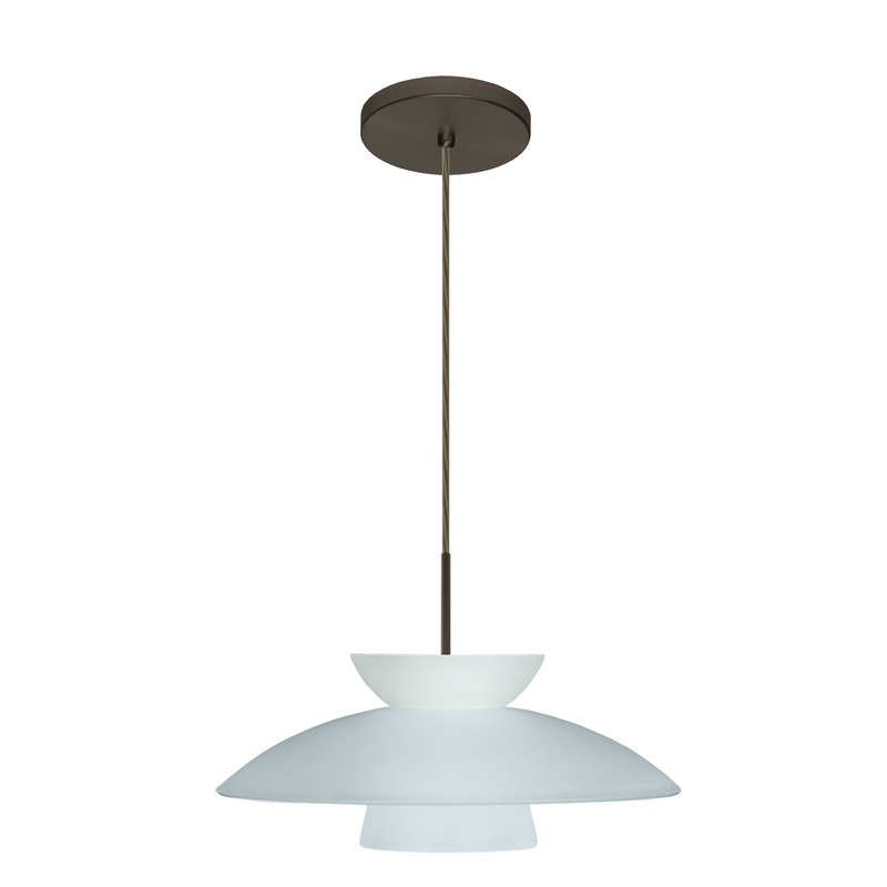 Besa 1JT-451325-LED-BR Trilo One Light Pendant Bronze