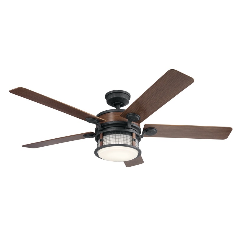 Kichler 310170AUB 60″ Ceiling Fan, Auburn Stained