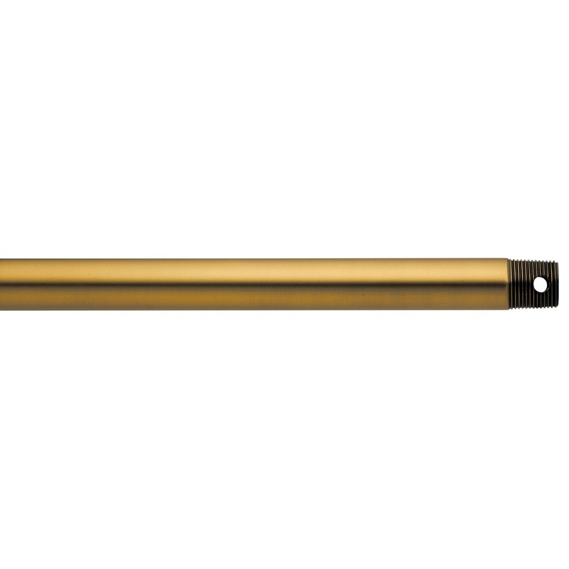 Kichler 360006BAB Fan Down Rod, Burnished Antique Brass