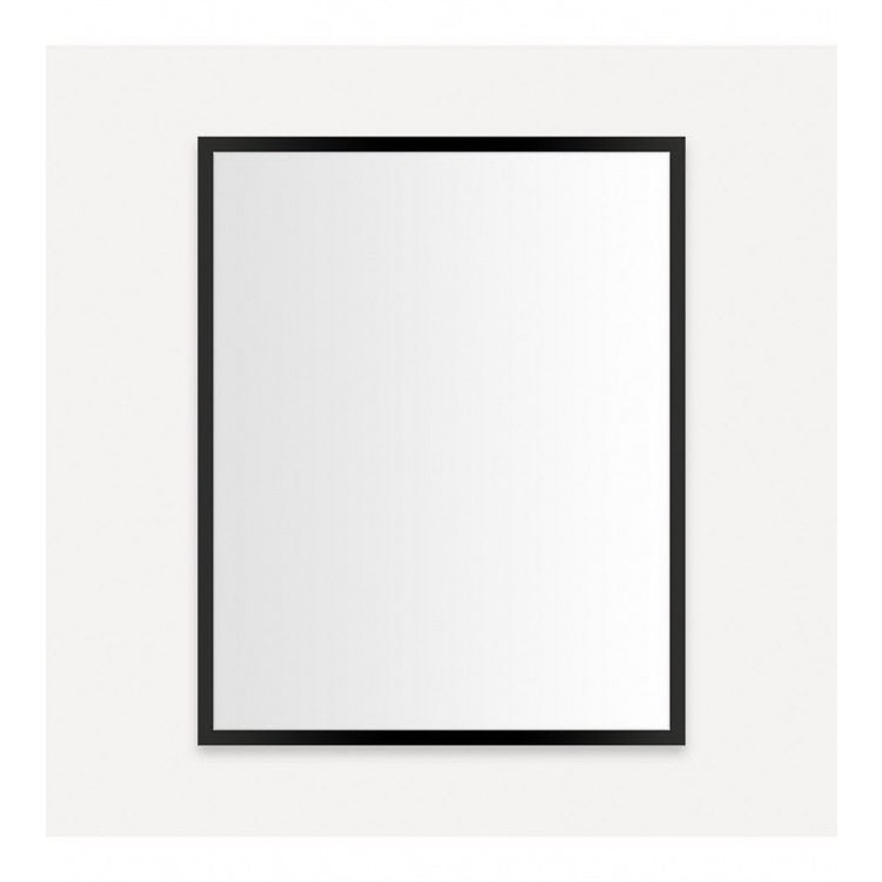 Medicine Cabinet Profiles 24W x 30H x 4D Inch 1 Doors Mirror Matte Black Flat Top Left Hand Side Electric