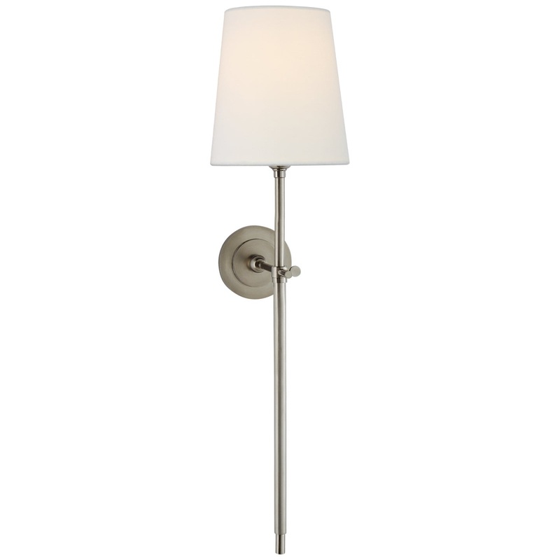 One Light Wall Sconce from the Bryant Collection in Antique Nickel Finish by Visual Comfort Signature