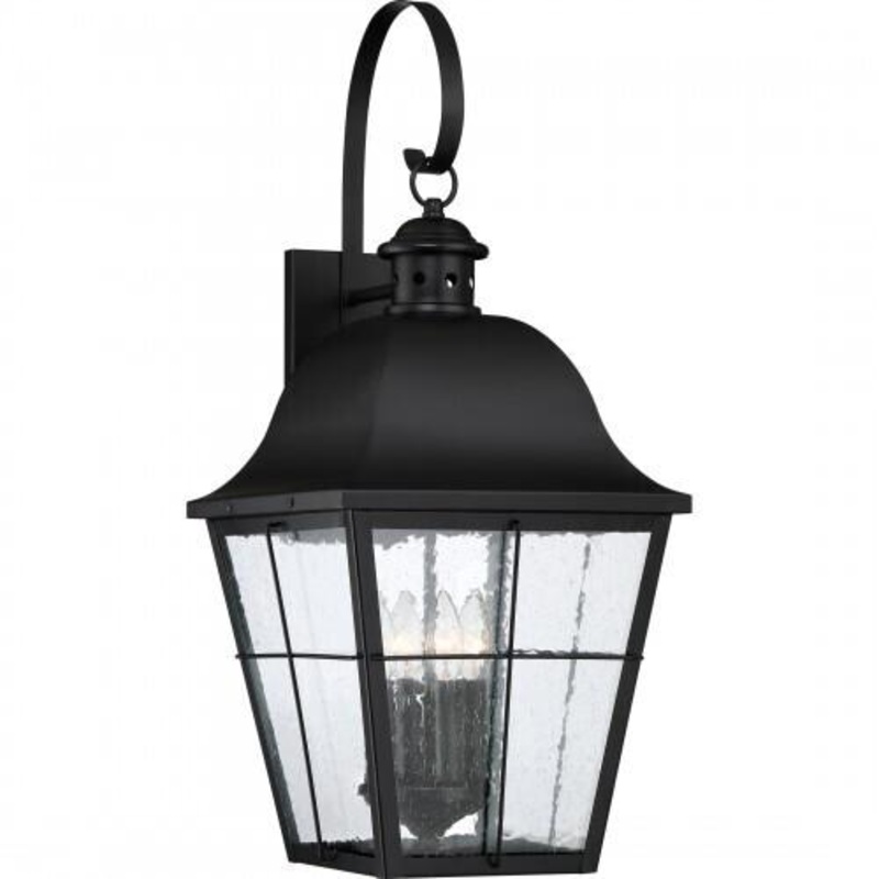 Quoizel MHE8412K Millhouse Outdoor wall jumbo mystic blck Outdoor Lantern