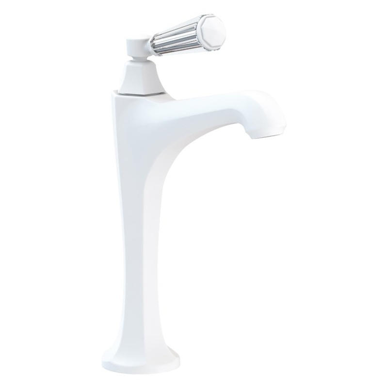 Vessel Faucet Metropole 1 Lever ADA Matte White 1.2 Gallons per Minute Faucet Height 11-1/2 Inch