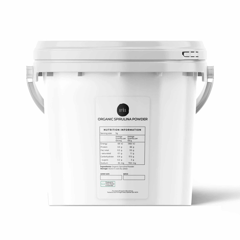 2Kg Organic Spirulina Powder Tub Bucket – Supplement Arthrospira Platensis Food