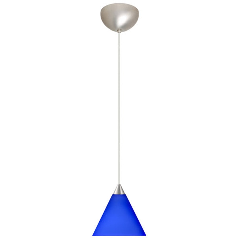 Besa 1XC-5121CM-SN Kani One Light Pendant Satin Nickel (Discontinued)
